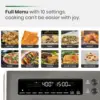 Fryer Toaster Oven, Extra Large Countertop Convection Oven 10-in-1 Combo, 6-Slice Toast 2