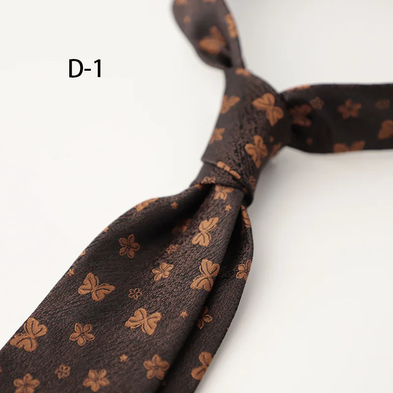 New 8cm Trendy Gentlemen Formal Striped Neck Ties For Men Luxury Red Floral Silky Neckties Wedding Groom Suit Accessories Cravat