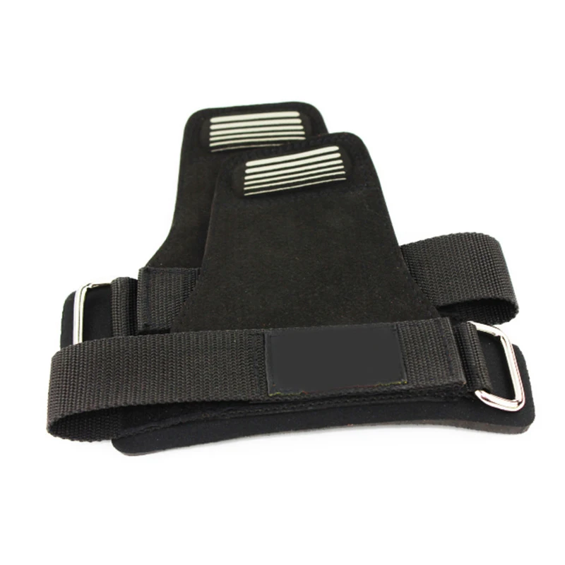 

Weight Lifting Hand Grips Workout Pads With Built in Adjustable Wrist Support Wraps for Power Lifting Gym