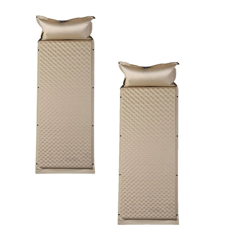 

Single Self-Inflating Mattress For Camping Lightweight Inflatable Sleeping Pad For 1 Person Air Mat Tourism Hiking