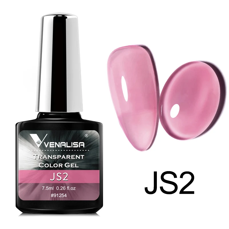 VENALISA Jelly Nude Gel Nail Polish Semi Transparent Gel Polish Construction Gel Spar Cat Eyes Soak off UV LED Gel Nail Manicure 2