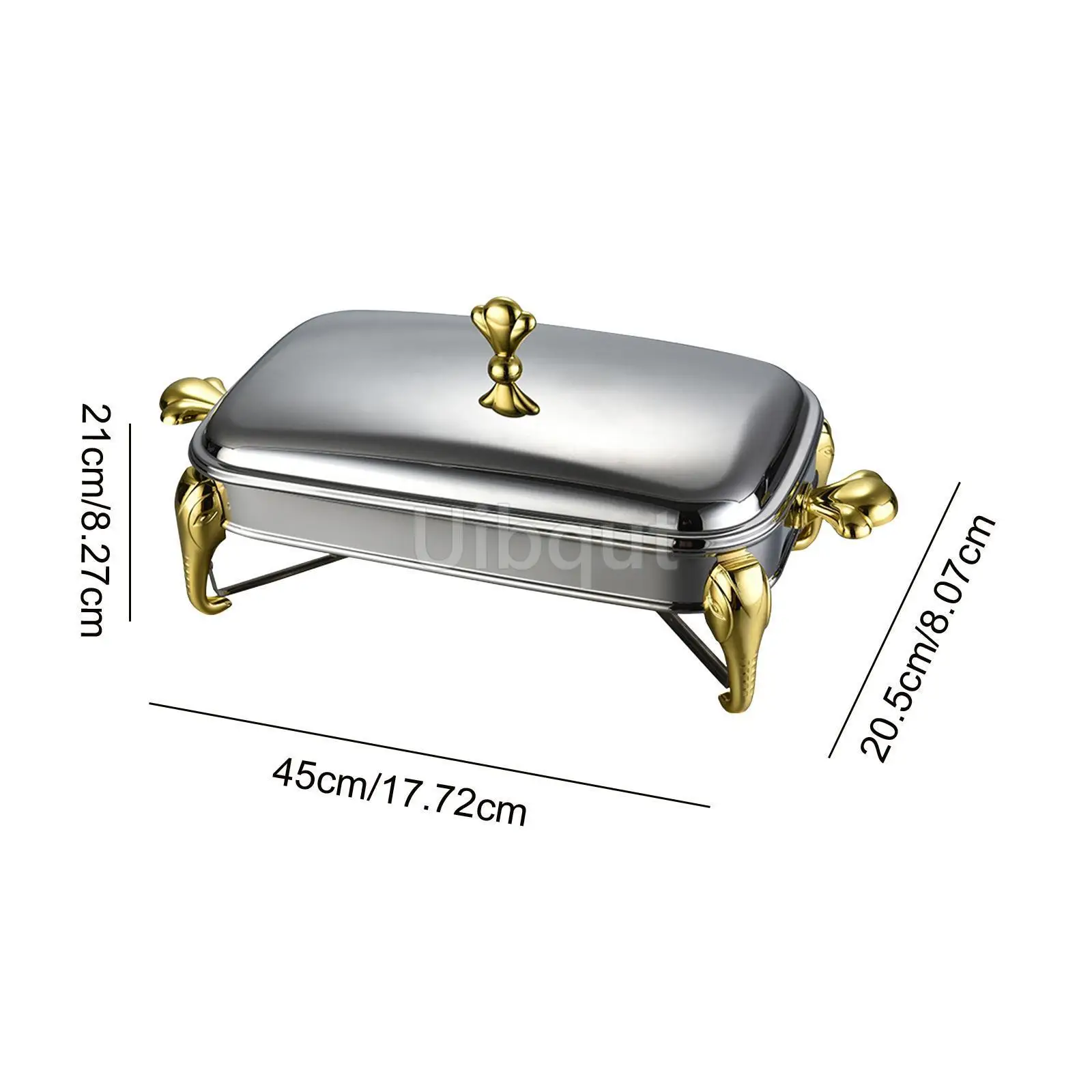 Chafing Dish Buffet Set Serving Dish 2.4L Stainless Steel Buffet Warmer Hot Pot Detachable with Lid Handle for Events Kitchen Chafing Dish Buffet Set Serving Dish 2.4L Stainless Steel Buffet Warmer Hot Pot Detachable with Lid Handle for Events Kitchen