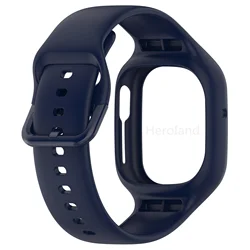 Sport Silicone Smartwatch Wristband - Premium Strap and Bracelet Accessories, 2-in-1 Design (Ink blue)