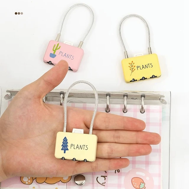 EGFirtor Password Mini Padlock Smart Electronic Lock for Travel Luggage Password Changeable Lock Contrast Color Design Padlock 5