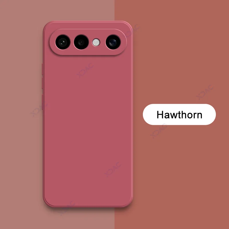 Luxury Square Liquid Silicone Shockproof Phone Case with Soft Lens Protection