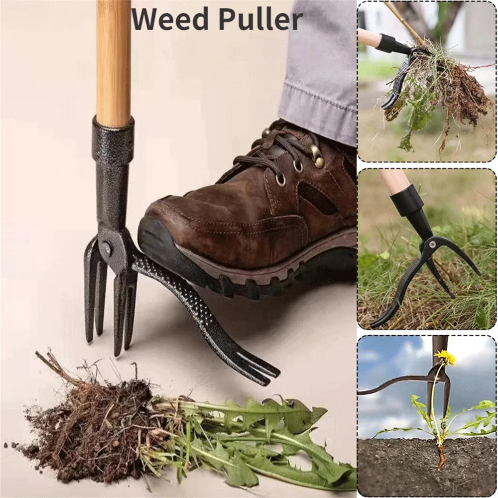 1PC Standing Weeding Head Replacement Claw Foot Pedal Weed Puller Stand Up Garden Digger Weeder Solo Root Remover(No stick) 3