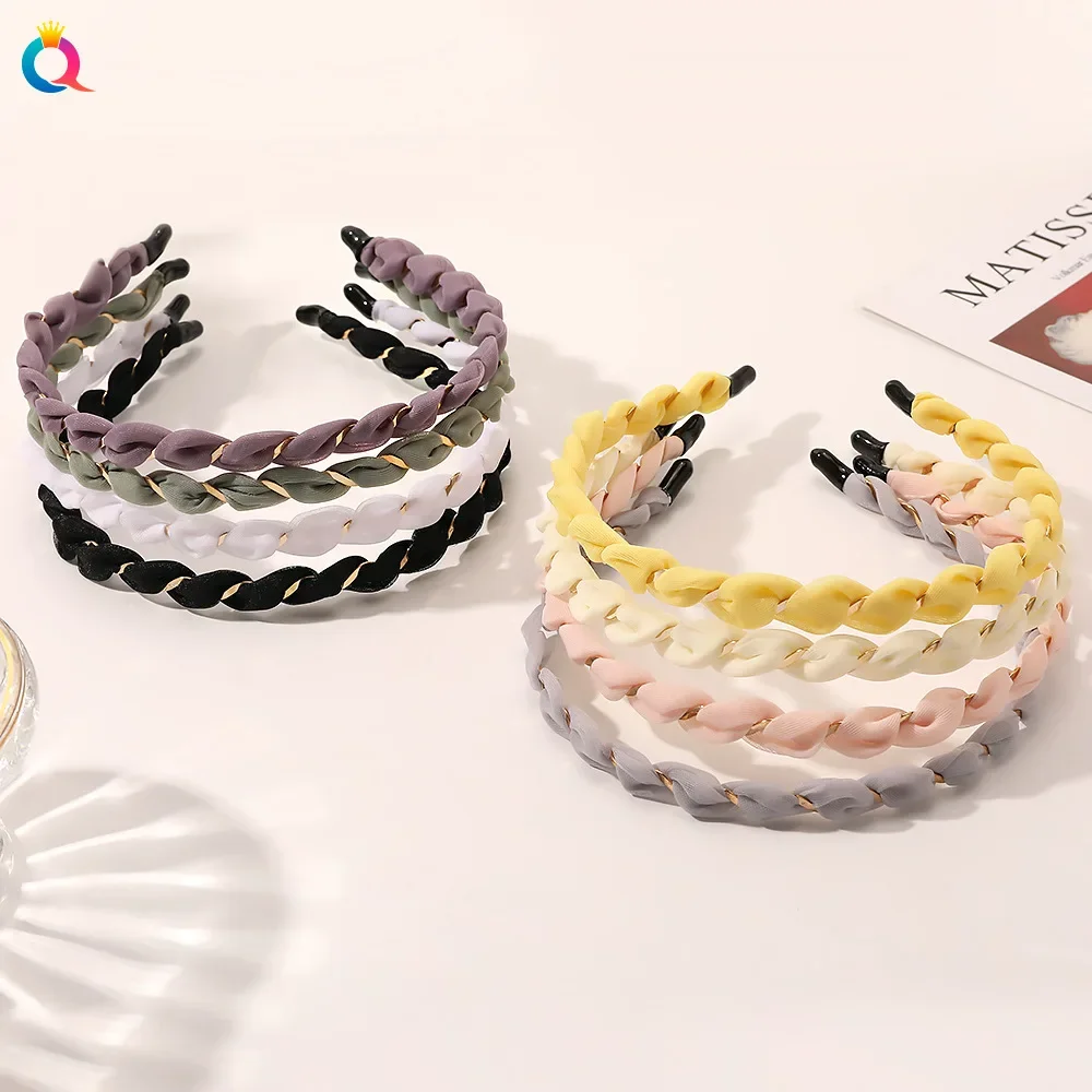 

Korean Style Fashionable Organza Hair Band Candy Color Fine Style Simple Girl Hair Bundle Sweet Outgoing Hoop Hair Accessories