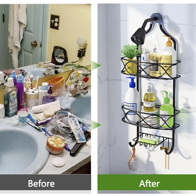 Hanging Shower Caddy with Soap Dish