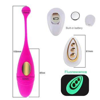 Remote Control Vibrator 10 Modes Wireless Vibrat USB Charging Panties Vibrating Balls G Spot Stimulator Adult Sex Toy Clitoris 5