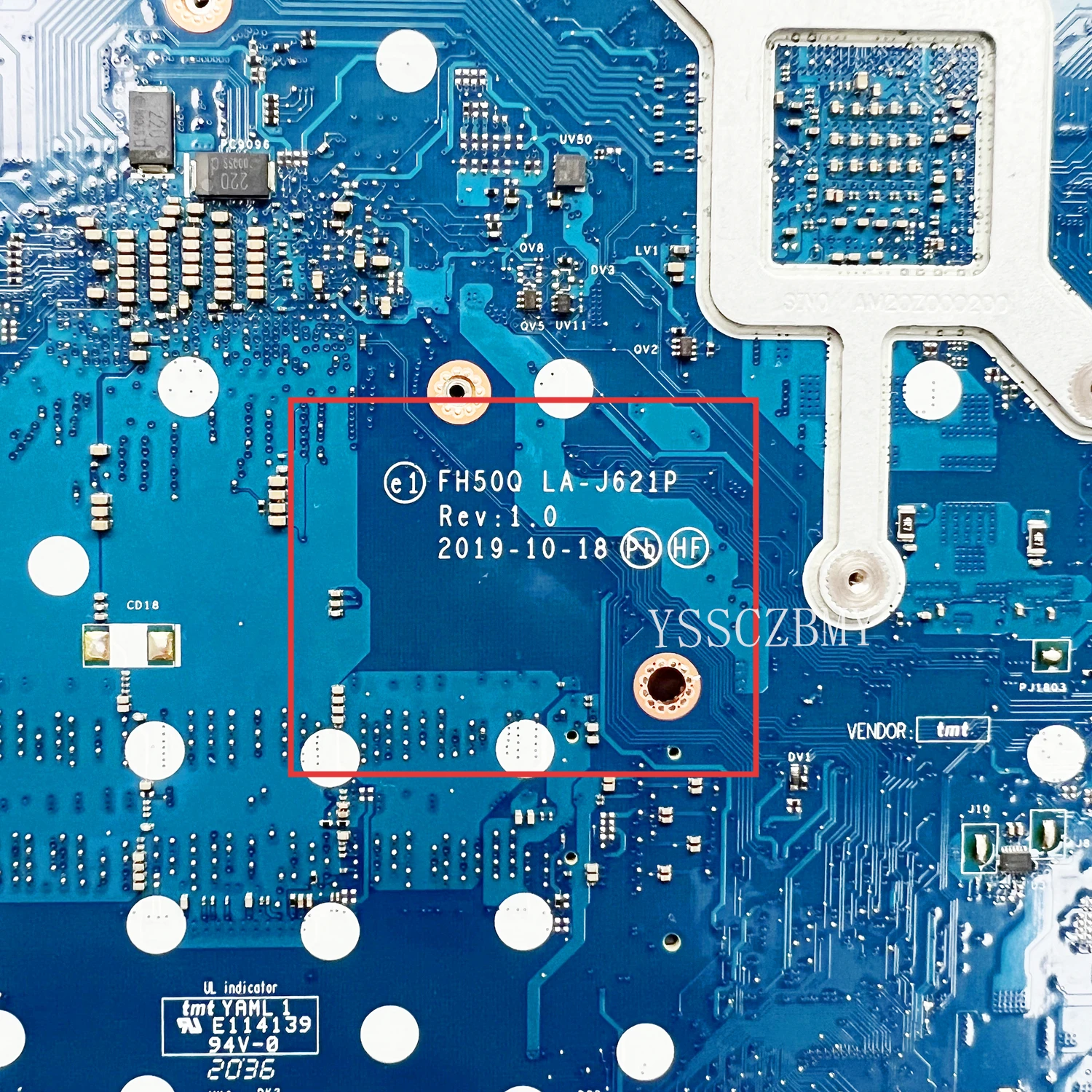 【あき】 FH50Q LA-J621P Placa-mãe para ACER Nitro 5 AN515-43 AN515-43G