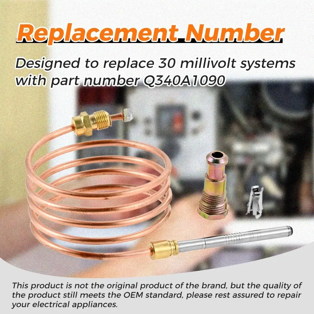Furnace Fireplace Gas Water Heater 36" Safe Thermocouple Sensor Q340A1090 fit for Honeywell Tradeline Bryant Emerson Honeywell