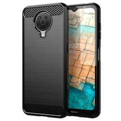 Durable Anti-Slip Shockproof Silicone Protective Phone Back Cover for Nokia G400 (Black)