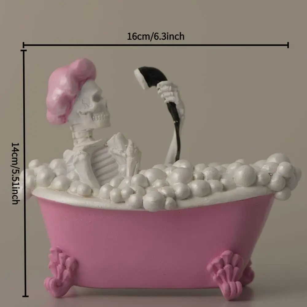 Halloween Themed Resin Ghost Figurine Handicraft Model Cartoon Standing Ghost Ornament Statue Display Ghost Halloween Decoration