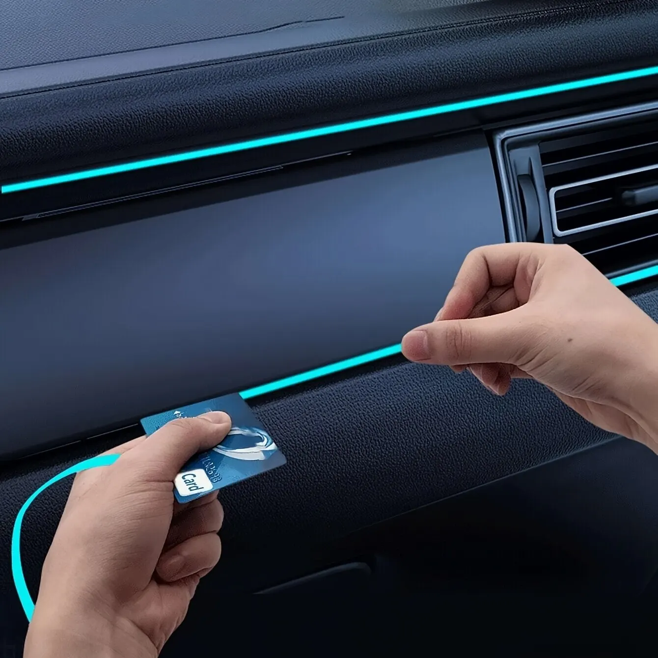LED Car Interior Ambient Neon Light Strip - Flexible USB-Powered Decoration Lighting