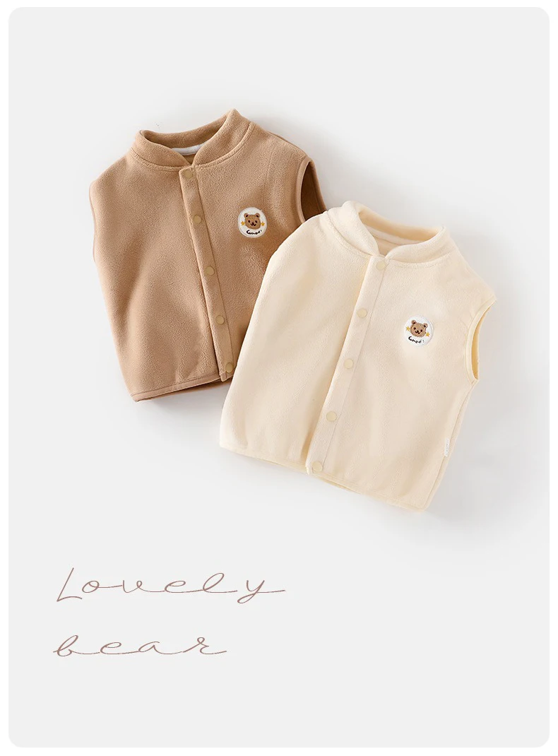 Ircomll Baby Weste Plus Samt Baumwolle Weste Jacke Für Kleinkinder Kinder Weste Baby Mädchen Jungen Oberbekleidung Baby Kinder Top Mantel Kleinkind – Detail 1