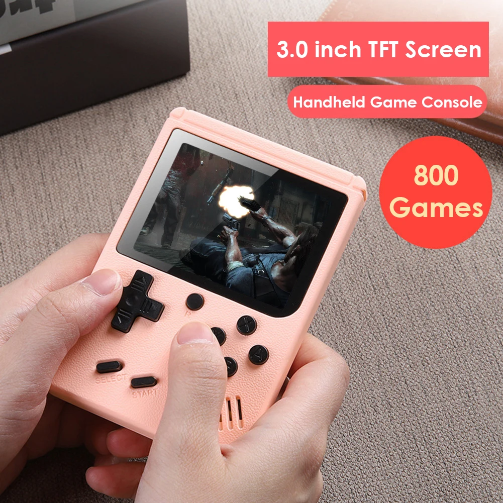 800 IN 1 Retro Video Game Console Portable Pocket Mini Handheld Game Players 3.0 Inch LCD Screen Gaming Console for Kids Gift