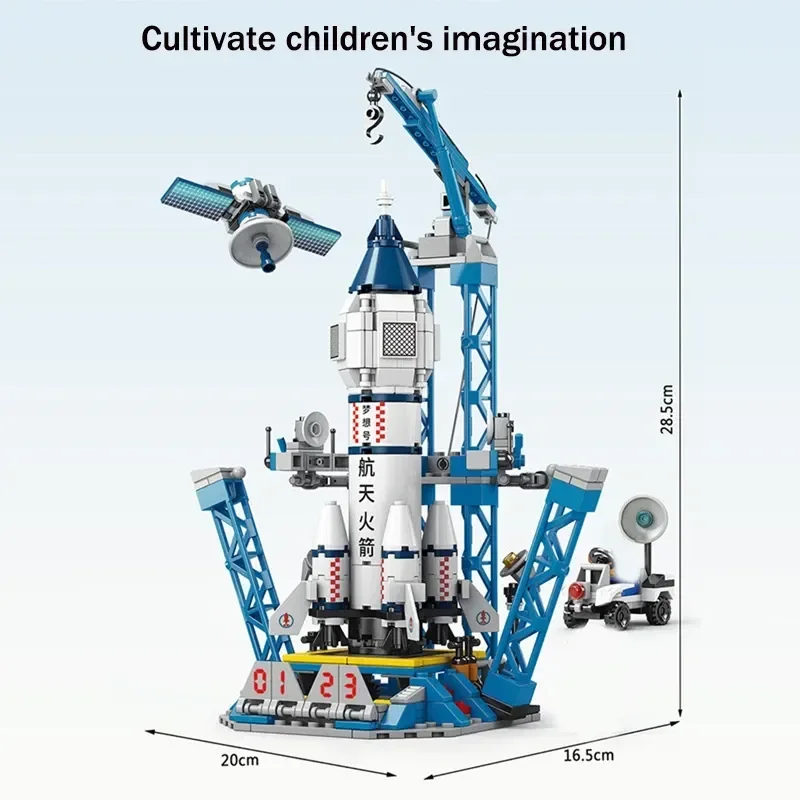 Aviation Spaceport Model Space Shuttle Rocket Launch Center Construction Buildin