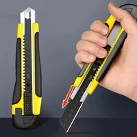 Multi-purpose Art Knife Stainless Steel Blade Plastic Handle Large Paper Cutter DIY Craft Wallpaper Cutting Stationery 4