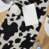 Cow Print Table Runner Farm Black White Cowhide Tablecloth Parties Western Barnyard Cowboy Themed Birthday Home Kitchen Decor 4