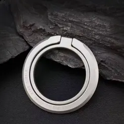 Universal Magnetic Ring Holder Stand with Removable Finger Grip for Smartphones and Kickstand Use (SZ005 - Black)