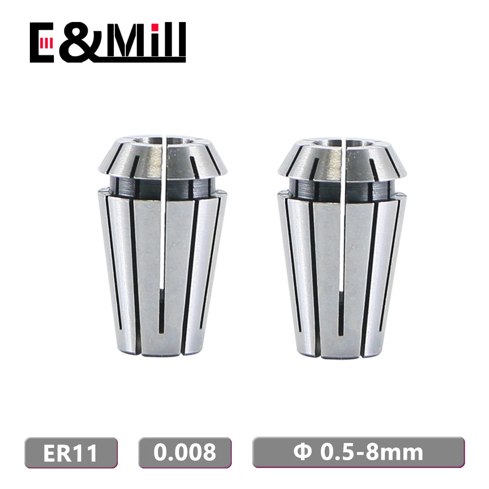 Spring Collet Tool Holder Collet Chuck Lathe Tool Holder Spring Collet Chuck Collet Chuck Holder Engraving Collet Chuck Lathe Tool ER11 0.5mm 0.8mm 1mm 1.2mm 1.6mm 2mm 2.5mm 4mm 6mm 8mm ER Spring Collet Chuck Milling Tool Holder Engraving Machine Lathe Mill