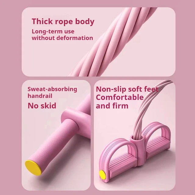 6-Tube Resistance Band Tension Rope Fitness Bands Elastic Yoga Pedal Puller For Sports Exercises At Gym 2