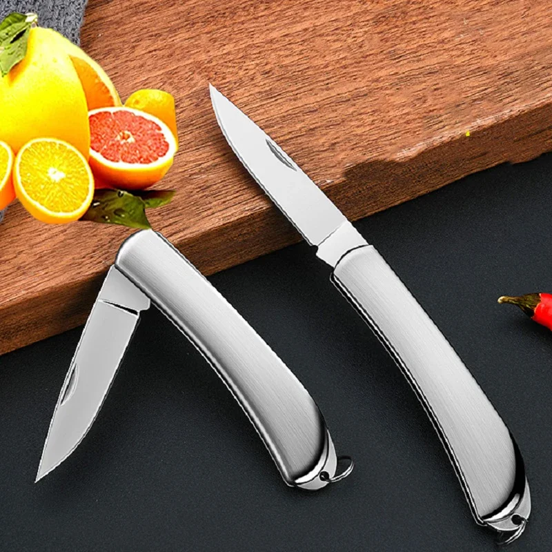 

Pocket Folding Fruit Knife Stainless Steel Kitchen Knife Fruit Peeling Knives Outdoor Portable Fruit Knife Kitchen Accessories