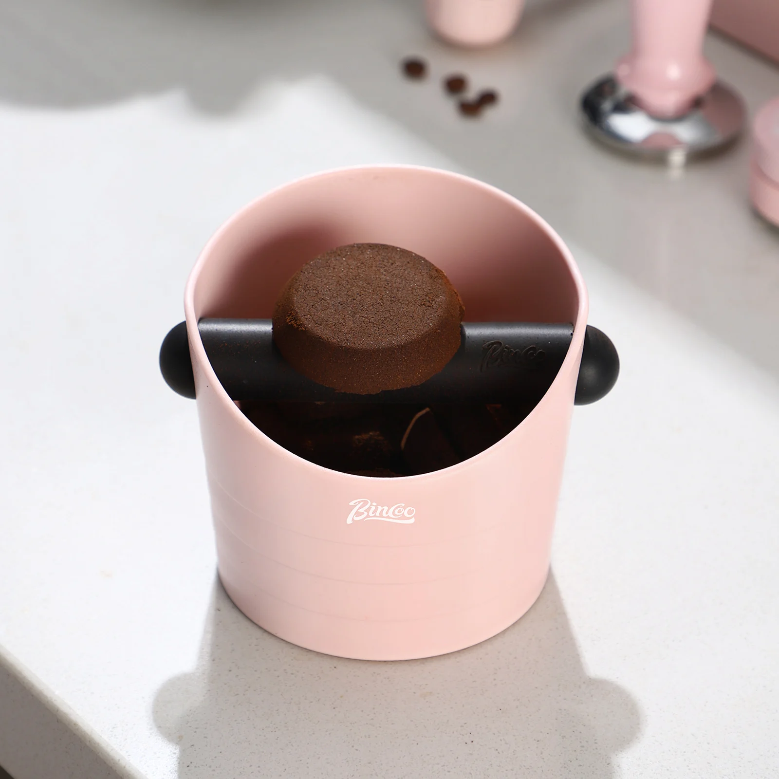 Bincoo Anti-Slip Coffee Knock Box & Espresso Grounds Container – Barista Essentials