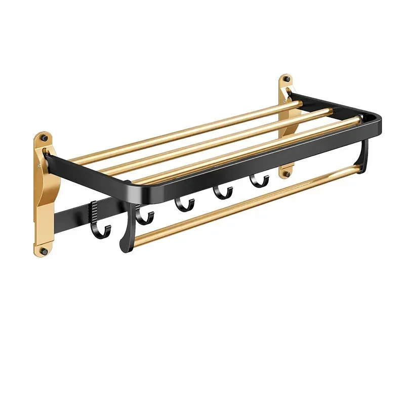 Towel Rack Space Aluminum Storage Rack Wall Mounted Bathroom towel rack bathroom facilities