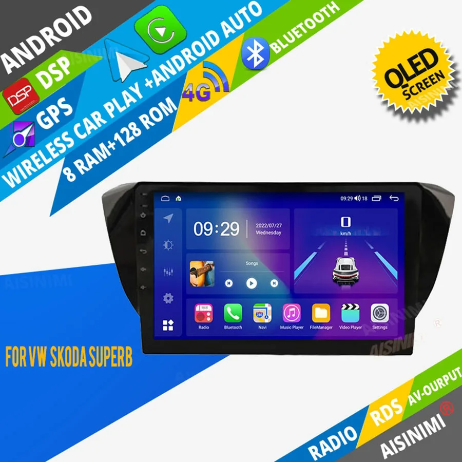 

AISINIMI автомобильный dvd-плеер на основе Android навигация для VOLKSWAGEN SKODA SUPERB автомобильное радио автомобильное аудио Gps мультимедийный стерео монитор