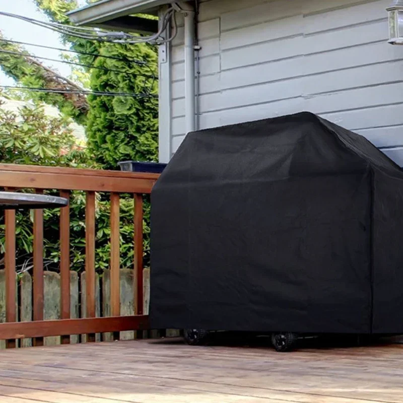 BBQ Cover Anti-Dust Waterproof Heavy Duty Grill Cover Rain Protective Round Rectangle Outdoor Barbecue Accessories grill cover