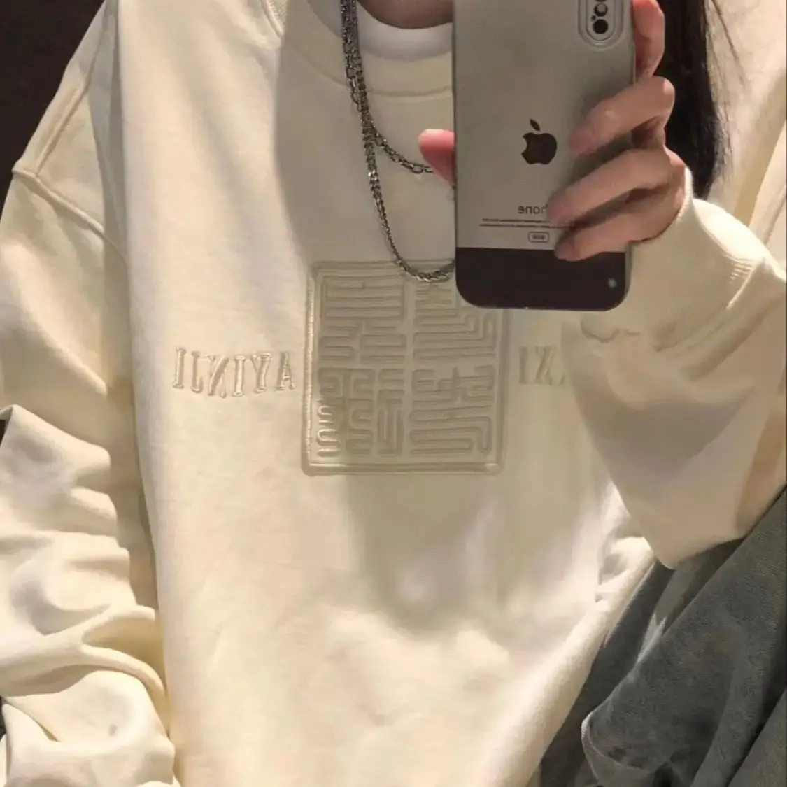 Women Spring Autumn Letter Sweatshirt Oversize Hoodies Cotton Pullovers