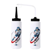 Free 1000ML Ice Hockey Water Bottle Portable Large Capacity Football Lacrosse Bottle Classic Extended Tip Design Sports Gear 2