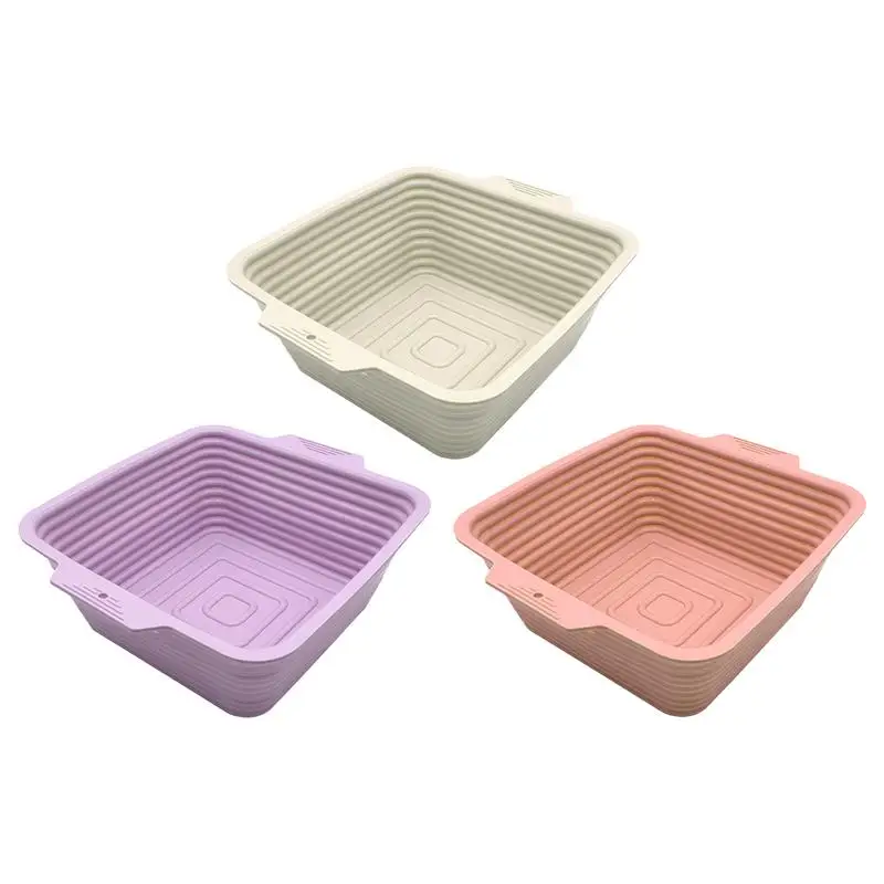 

Silicone bread proofing bowl 1PCS high temperature resistant Dough Proofing Bowl portable space saving Bread Proofing Basket