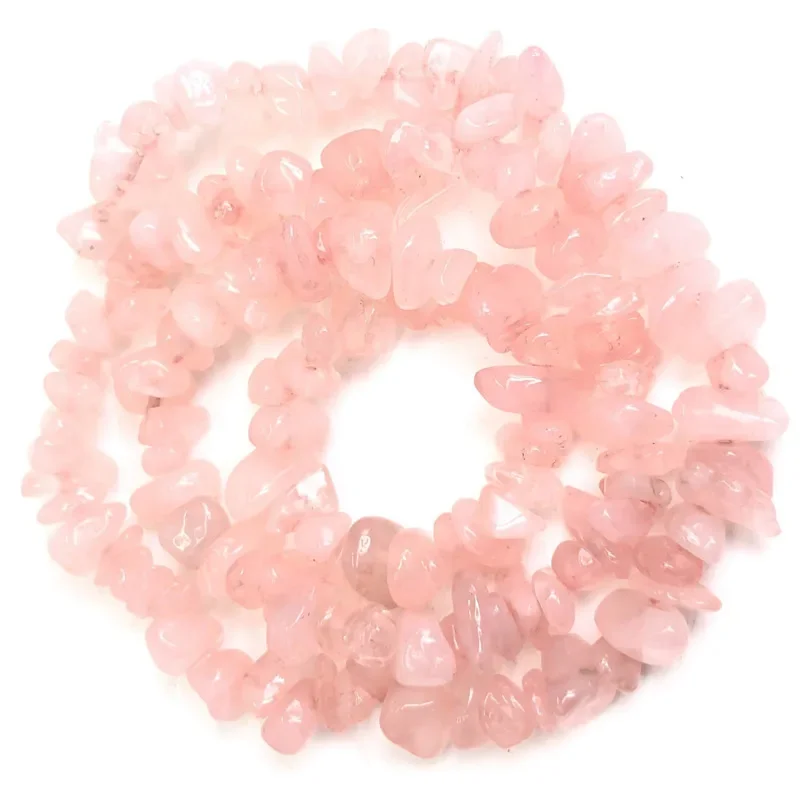 Natural Stone Beads for Jewelry Making - Irregular Crystal Quartz Gravel Beads, 16-Inch Strand