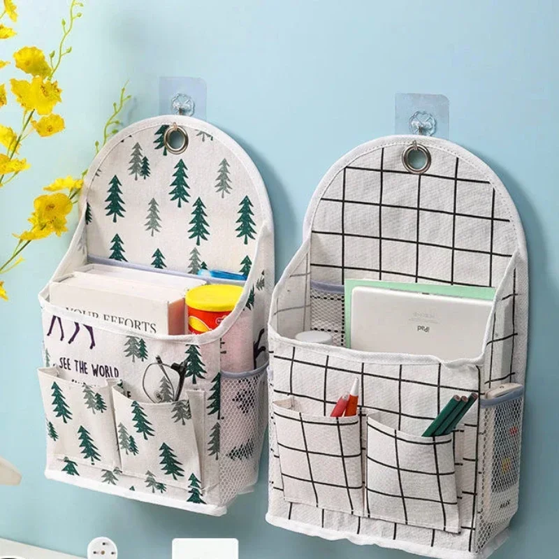 Wall Mounted Wardrobe Organizer Sundries Storage Bag Jewelry Hanging Wall Pouch Hang Cosmetics Toys Organizer Bathroom Wash Bag 6