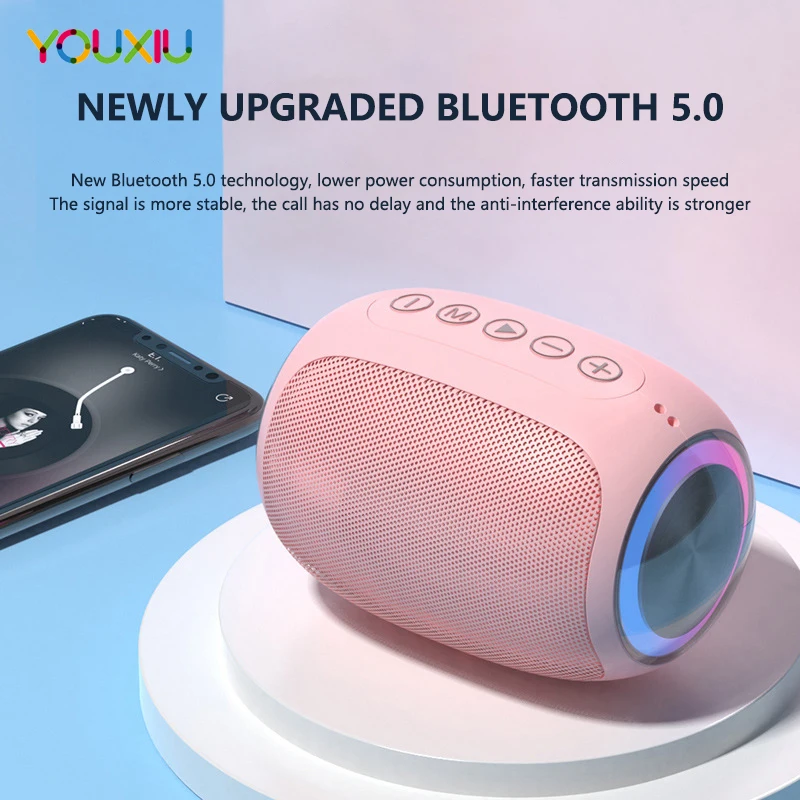 Portable Bluetooth Speaker Wireless Subwoofer Outdoor Sound Box Support