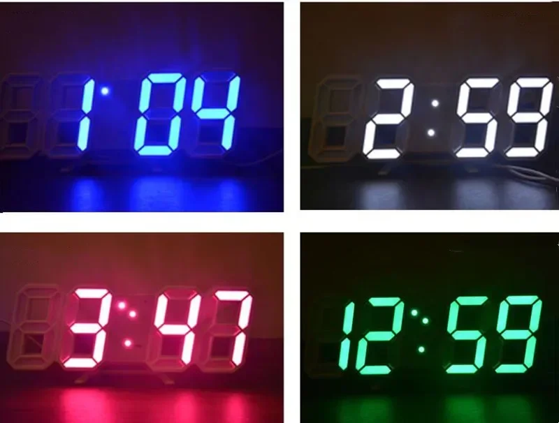 Digital Decoration for Bedroom Desk Watches Led Wall Clock Living Room Alarm Modern Home and Decoration Electronic Table Decor