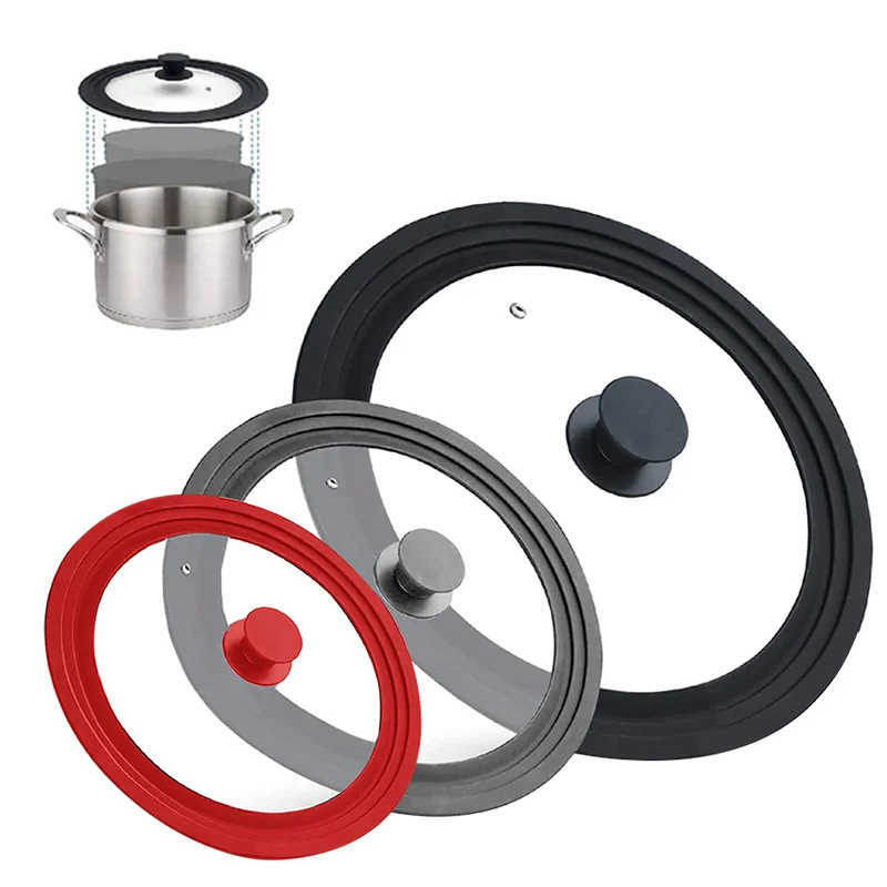 Universal Silicone Cover Pan Universal Lid Silicone Pots Round