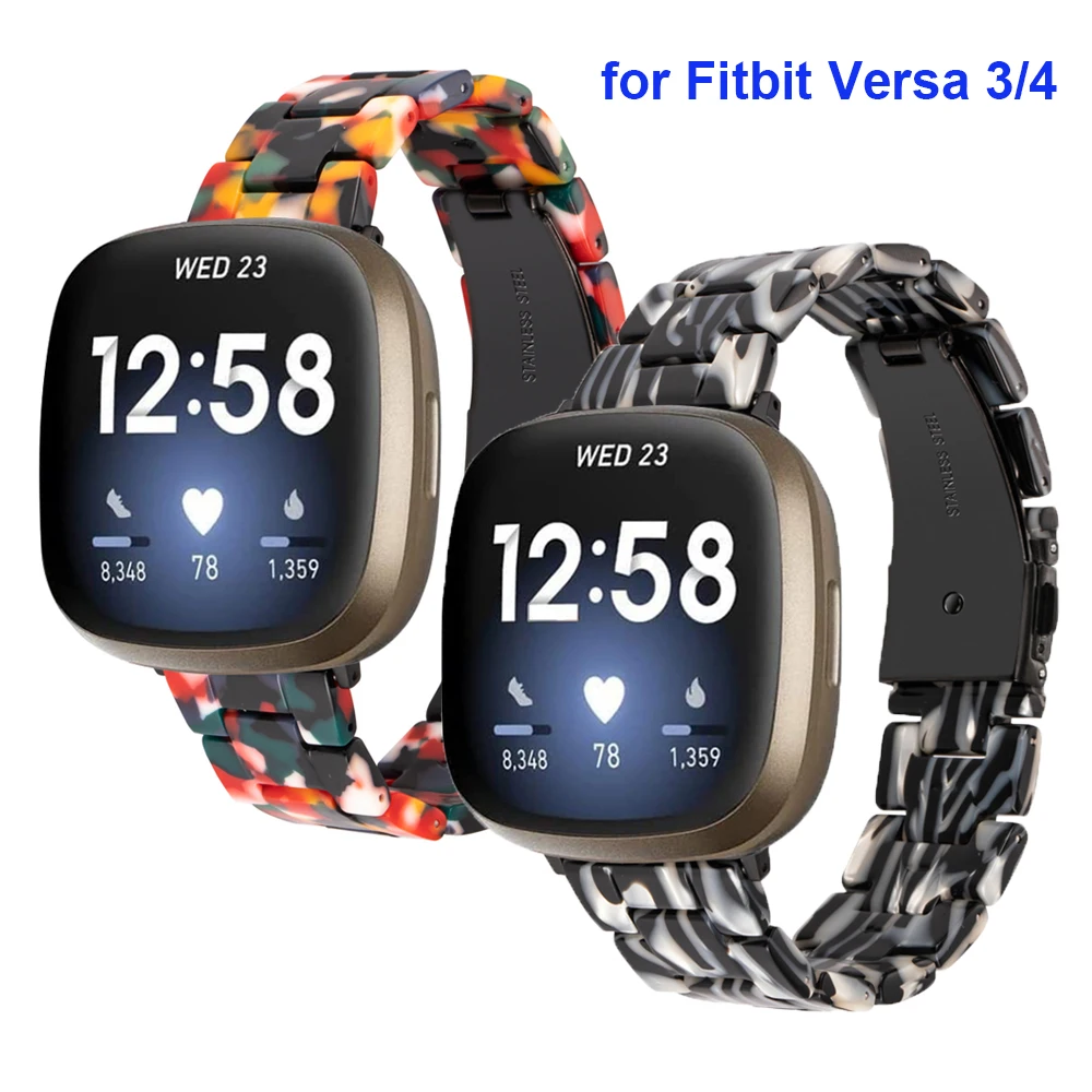 

New Resin Wristband for Fitbit Versa 3/4 Smartwatch Band Bracelet Sense 2 Strap Watchband Versa4 Lightly (not include watch)