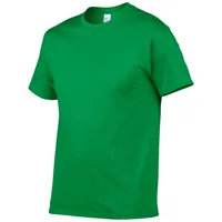 Style d'été haute qualité 100% coton couleur unie t-shirt hommes couleur Pure t-shirts marque à manches courtes t-shirt vêtements masculins 6