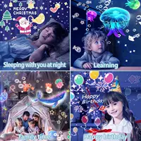 Galaxy Solar System Projector Nightlights 360°Rotating 21 Films Kids Star Night Light Projector for Bedroom Home Decoration lamp 2