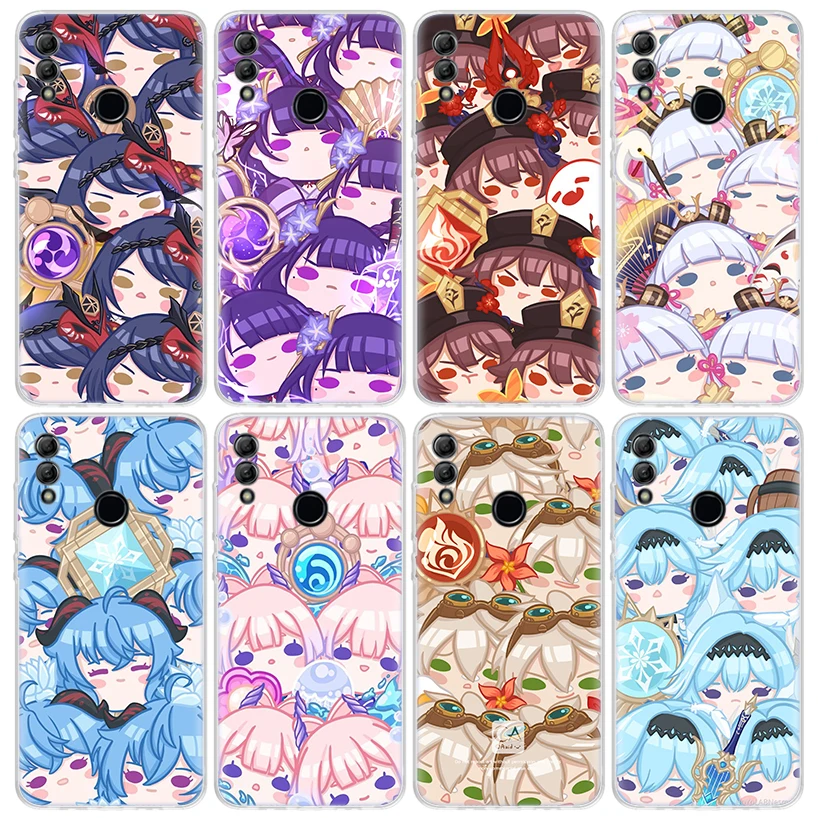 Custodia Per Telefono Genshin Impact Simpatico Cartone Animato Per Huawei Y5 Y6 Y7 Y9S Honor 9 10 Lite 8A 8X 8S 9X P Smart Z 2019 7X 7A Soft Tpu Back 