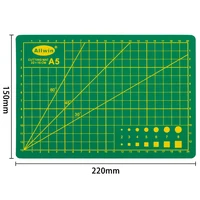 22x15CM A5 5-Layer Cutting Mat/Pad/Board White Core Flexible Bend-Resistant  PVC Thickened Home School Cutting Mat Self-Healing 5