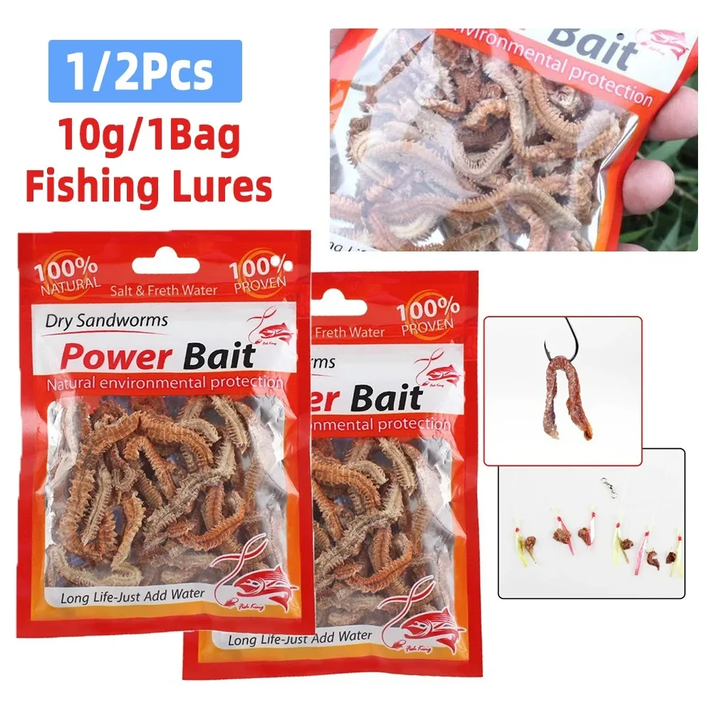 Gulp Sand Worms For Saltwater Fishing Dry Lugworm Sandworm Fshng Lure ...