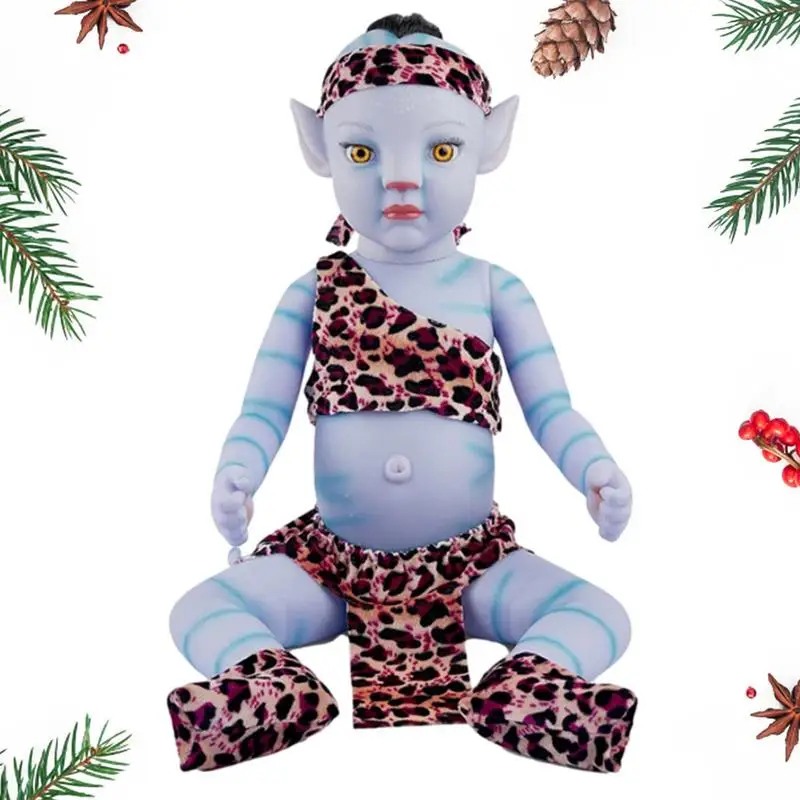 Avatar Doll Full Body Silicone Baby Fashion Dolls 20in Reborned Babe Toy Doll Vivid Realistic Baby Dolls Lovely Accompany Doll