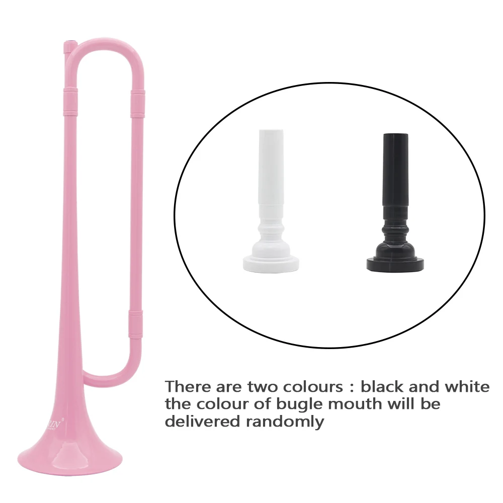 IRIN Bb Youth Trumpet ABS Pink Young Pioneers Bugle Call Student Horn Kid Performance Beginner for Brass Musical Instrument