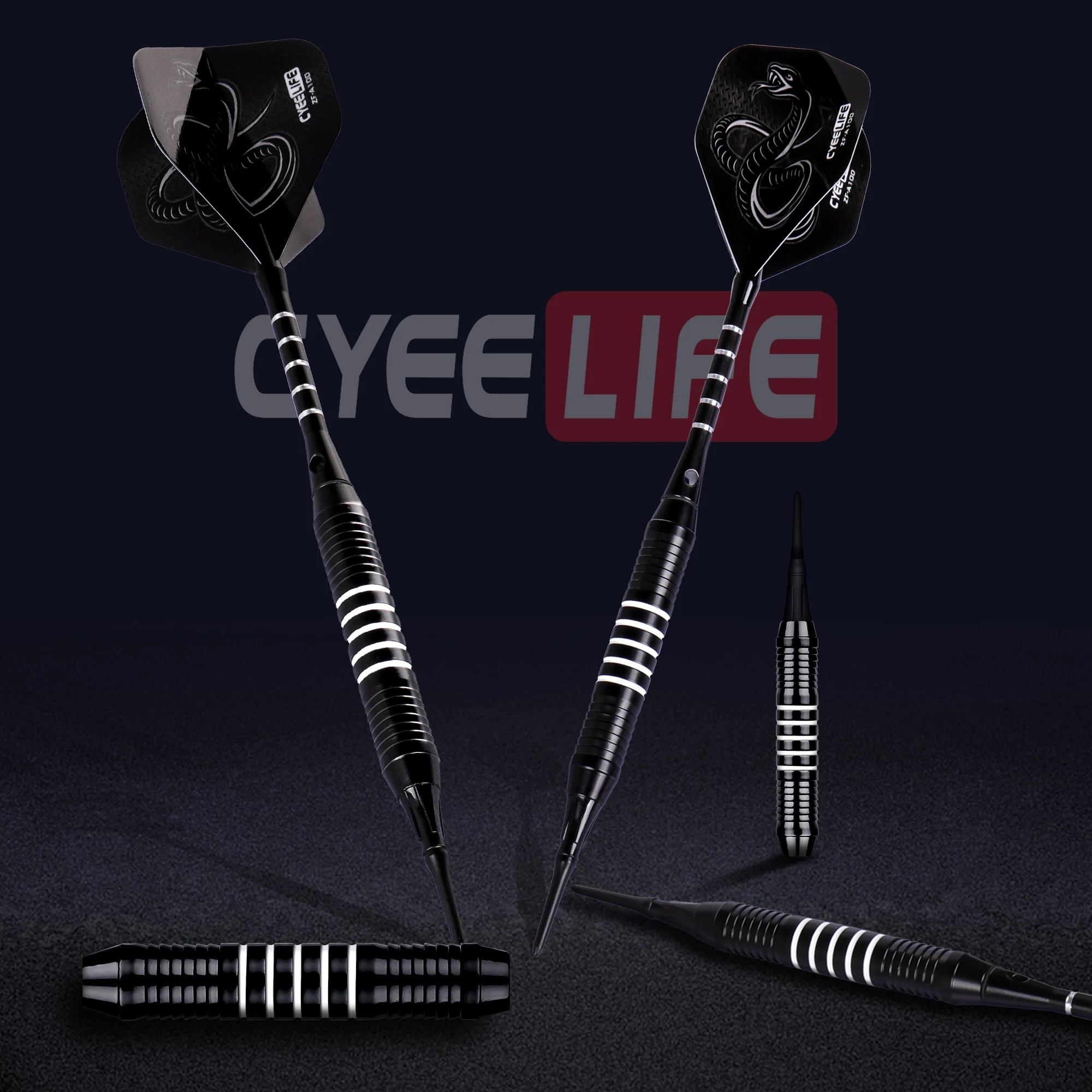 CyeeLife 18g Soft tipped Darts Professional Indoor plastic tip Darts Set For Electronic Dartboard Games Plastic storage box