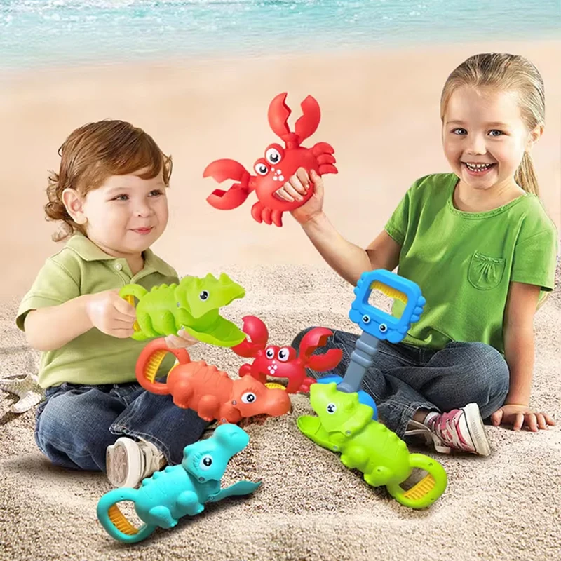 Summer Beach Toys for Children Sand Toys Kids Outdoor Plastic Sand Grabber Toy Claw Scoops for Sand Play Winter Snow Fight Games 2
