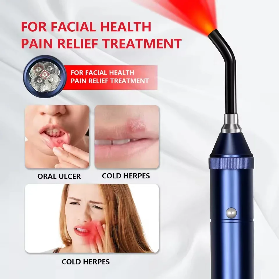 Laser Therapy Device 650 Nm Knee Masager Handheld for Healing Tissue Injuries Bone Fractures Pain Relief Anti-inflammation